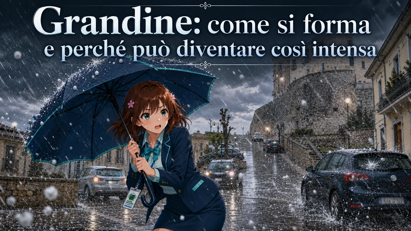 Come si forma la grandine e perché alcuni chicchi diventano molto grandi?