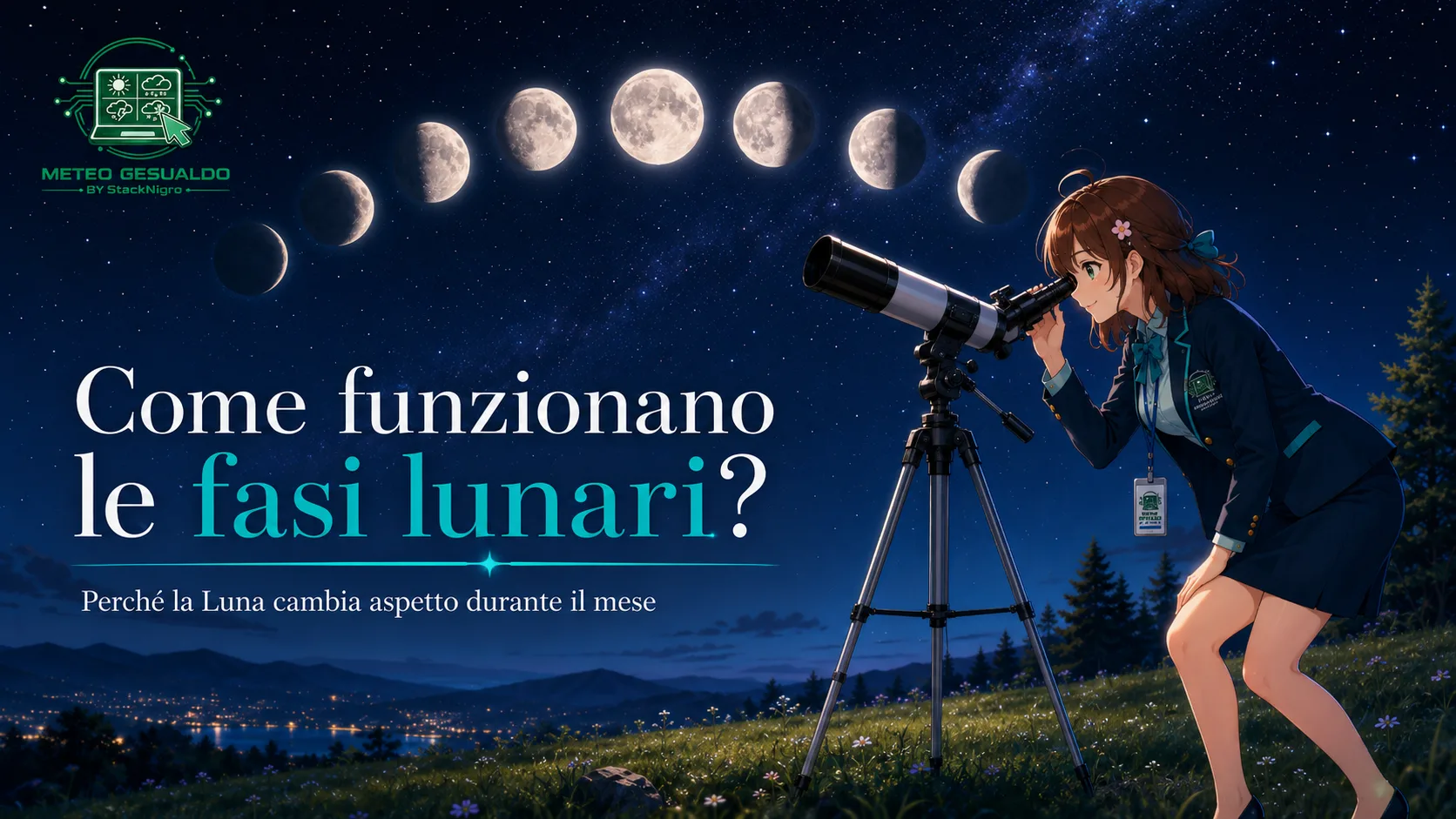 Come funzionano le fasi lunari? Perché la Luna cambia aspetto durante il mese