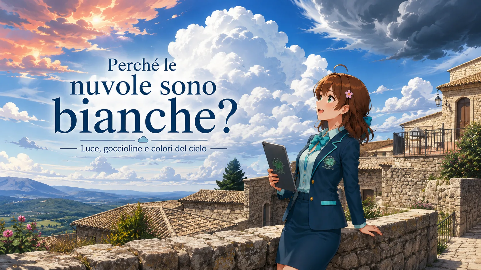 Perché le nuvole sono bianche? Luce, goccioline e colori del cielo