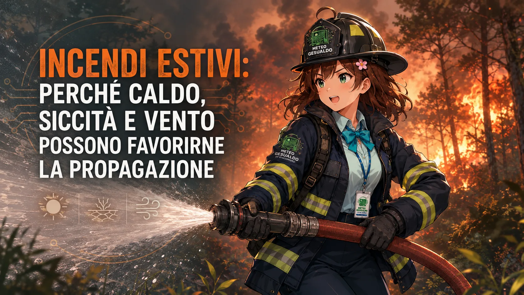 Incendi estivi: perché caldo, siccità e vento possono favorirne la propagazione
