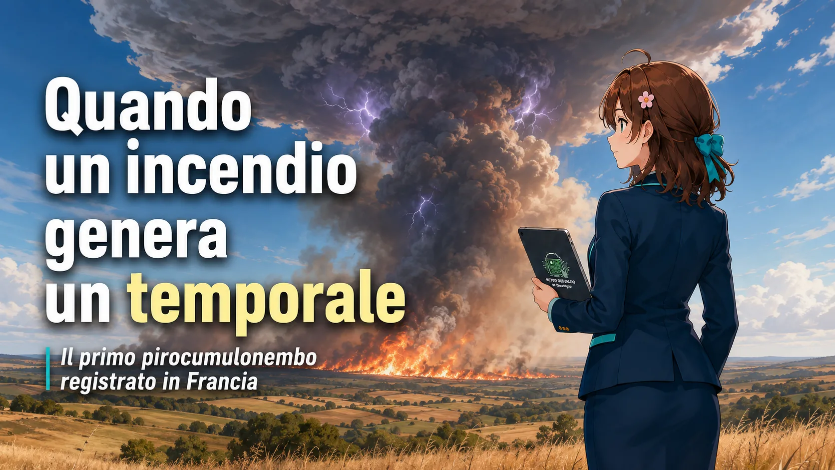Quando un incendio genera un temporale: il primo pirocumulonembo registrato in Francia