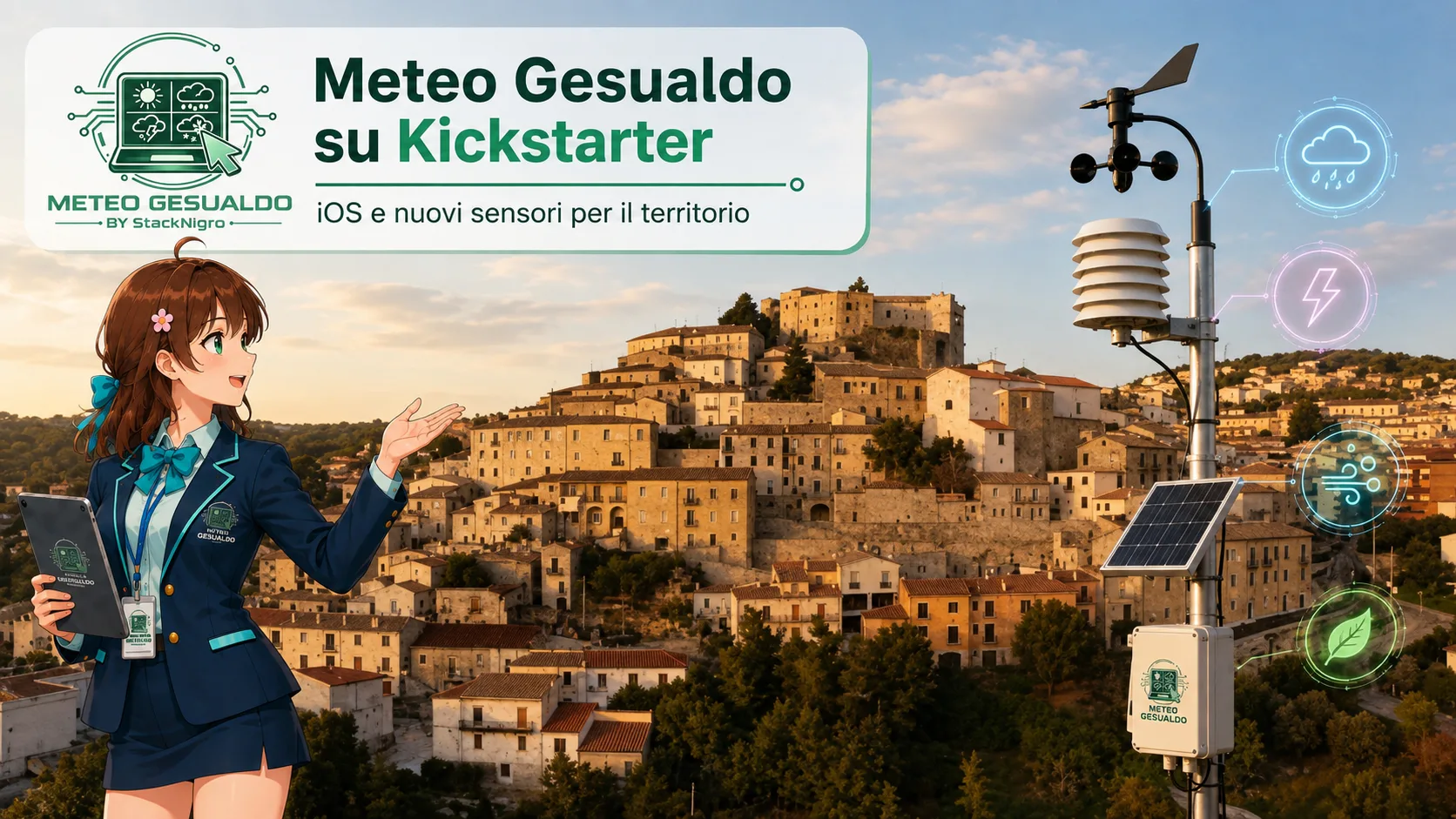 Meteo Gesualdo su Kickstarter: iOS e nuovi sensori per il territorio