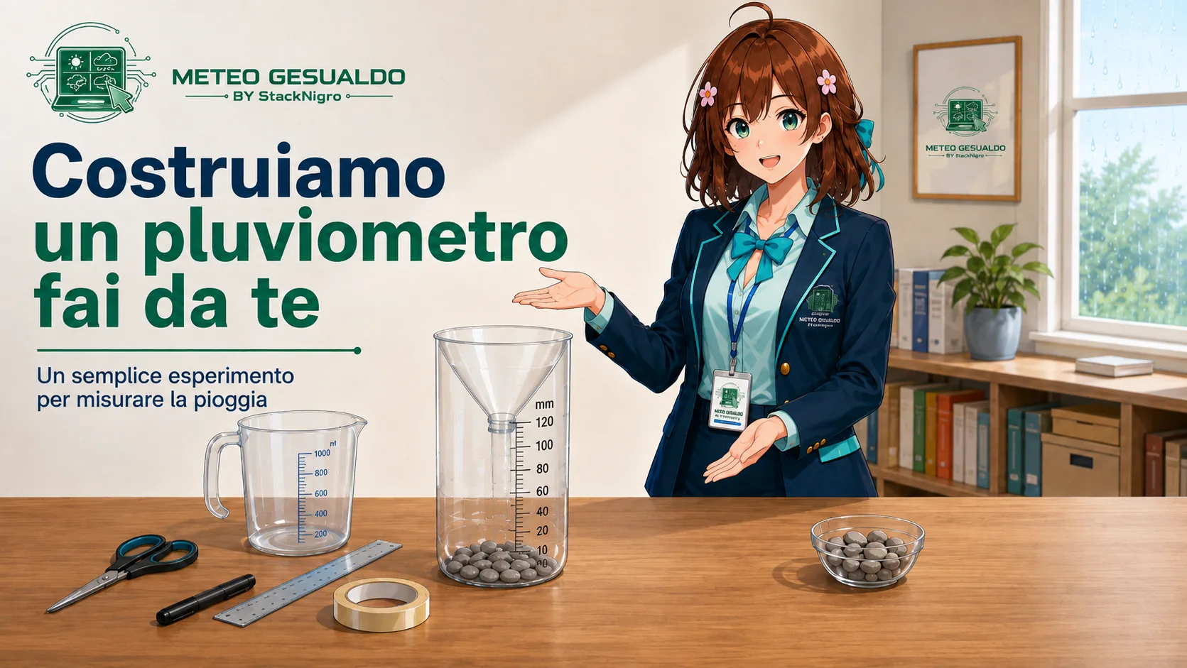 Costruiamo un pluviometro: come misurare la pioggia